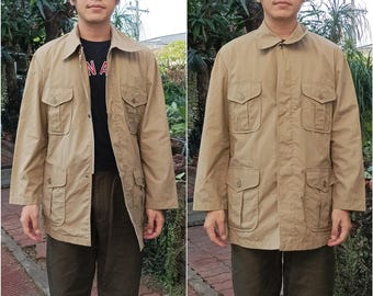 Mitsuboshi Japan Beige 4 Pocket Safari Jacket Sz LL