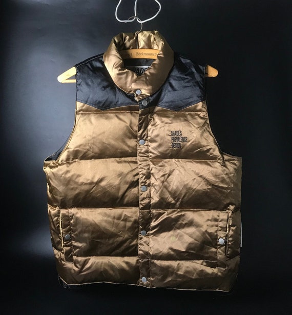 Shade's Prevalence Design Japan Black Dark Gold Vest M - Etsy