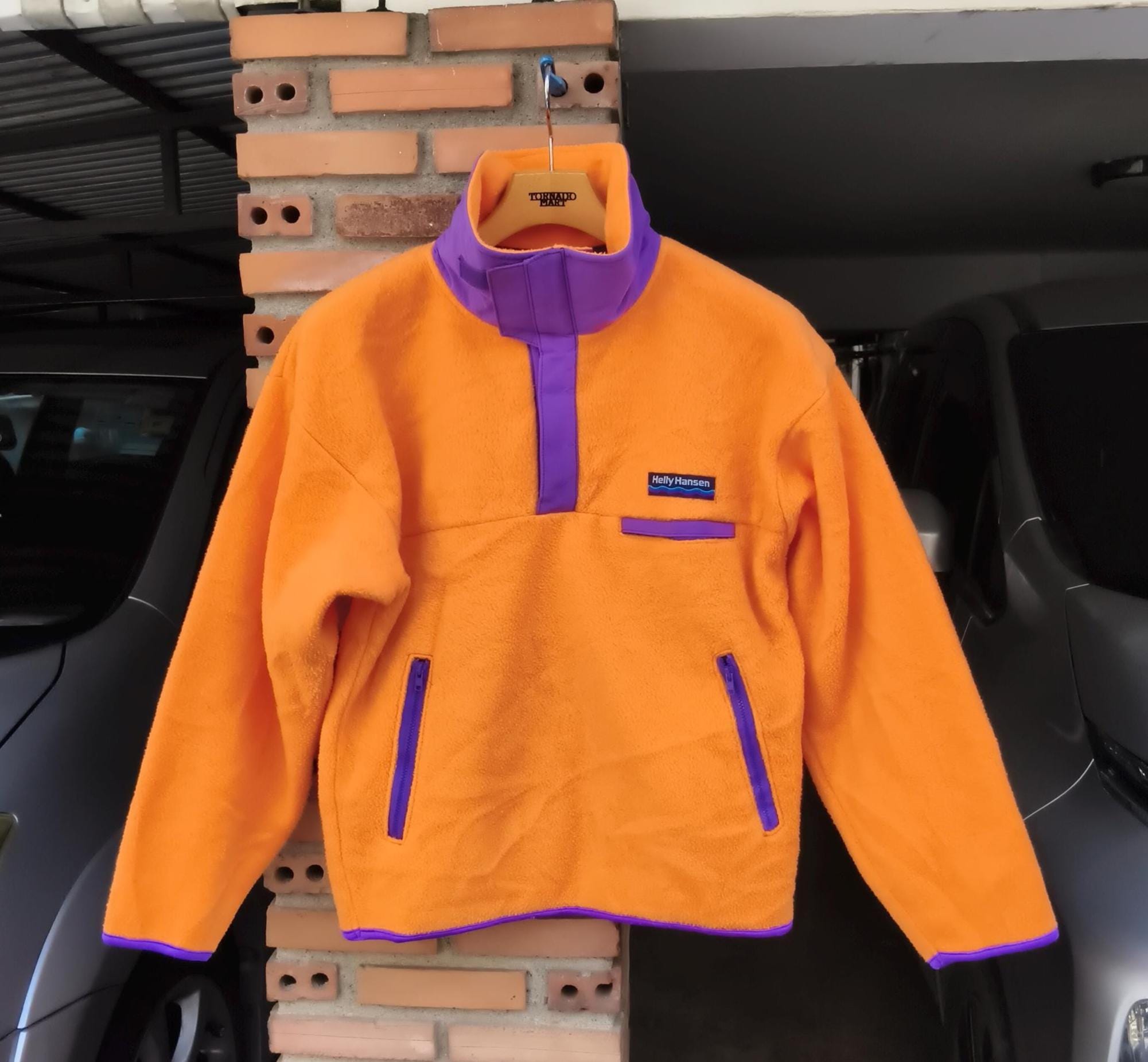 VTG Helly Hansen Orange Pullover Fleece Sz S - Etsy