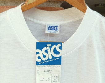 ASICS White Plain T Shirt Small  NWT