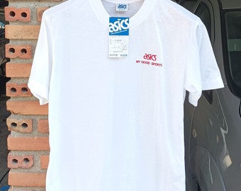 ASICS White Plain T Shirt Small NWT - Etsy