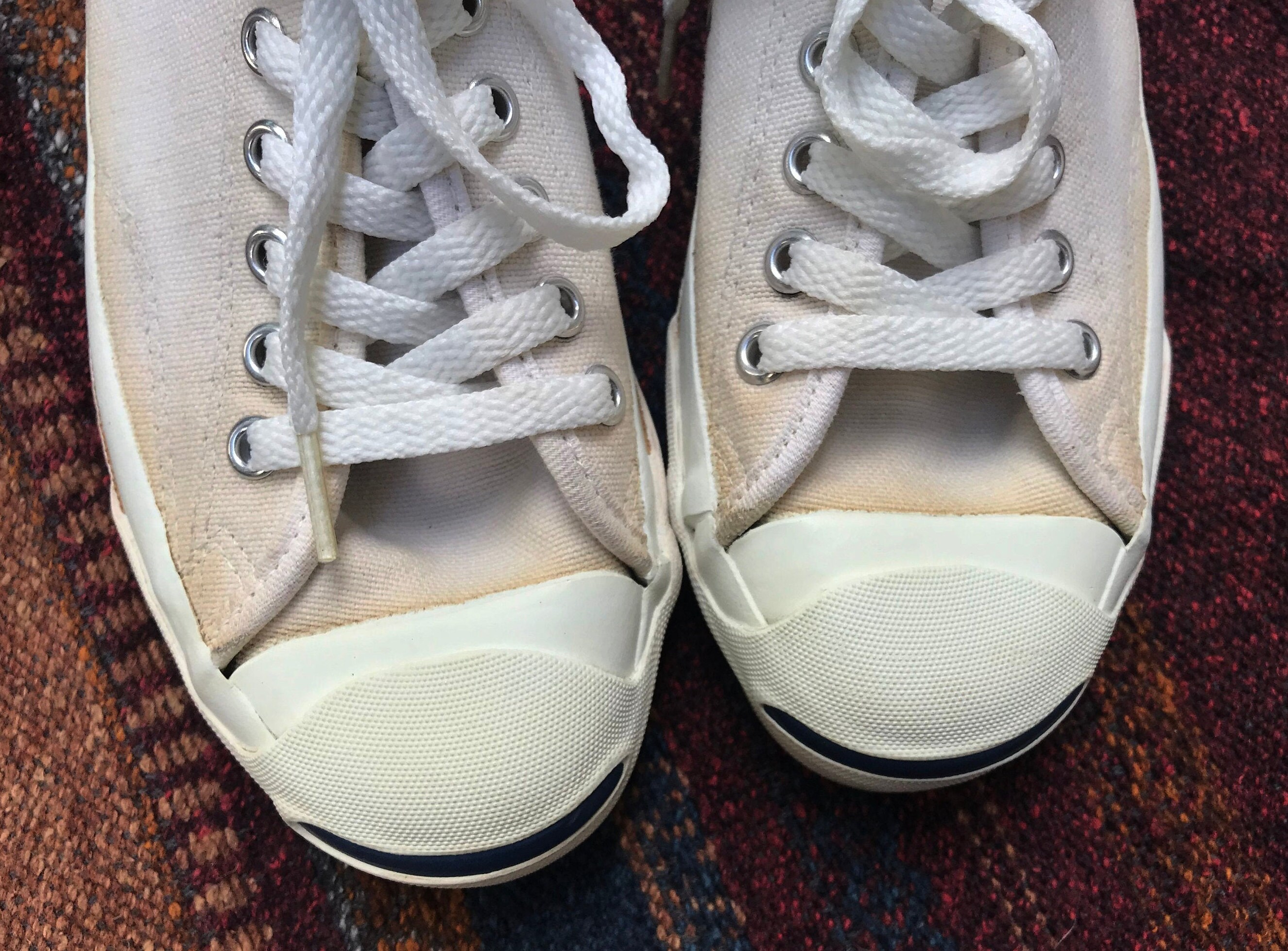 Vintage Converse Jack Purcell USA White 4US - Etsy