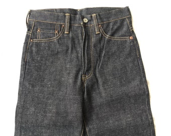 27 Skull Jeans by an Alchemist Raw Boot Cut Zip Jeans Denim
