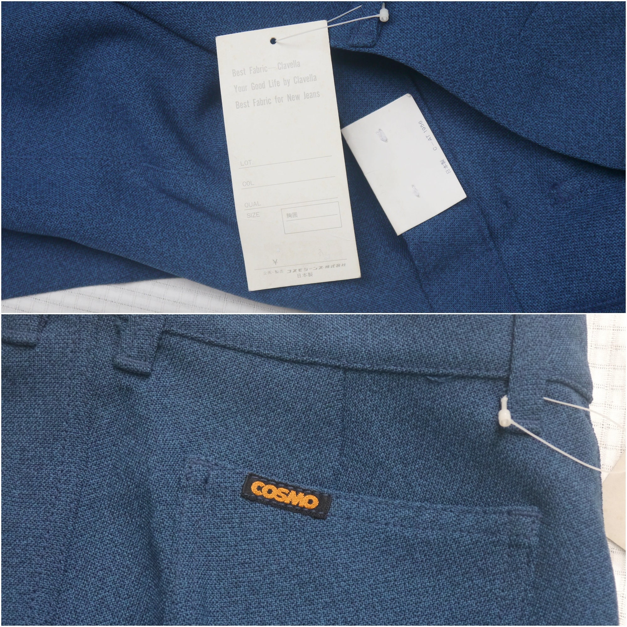 COSMO Japan Navy Blue Pants Sz 78 / 31 In. - Etsy