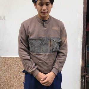 Vintage Jantzen Brown Chest Pocket Sweatshirt