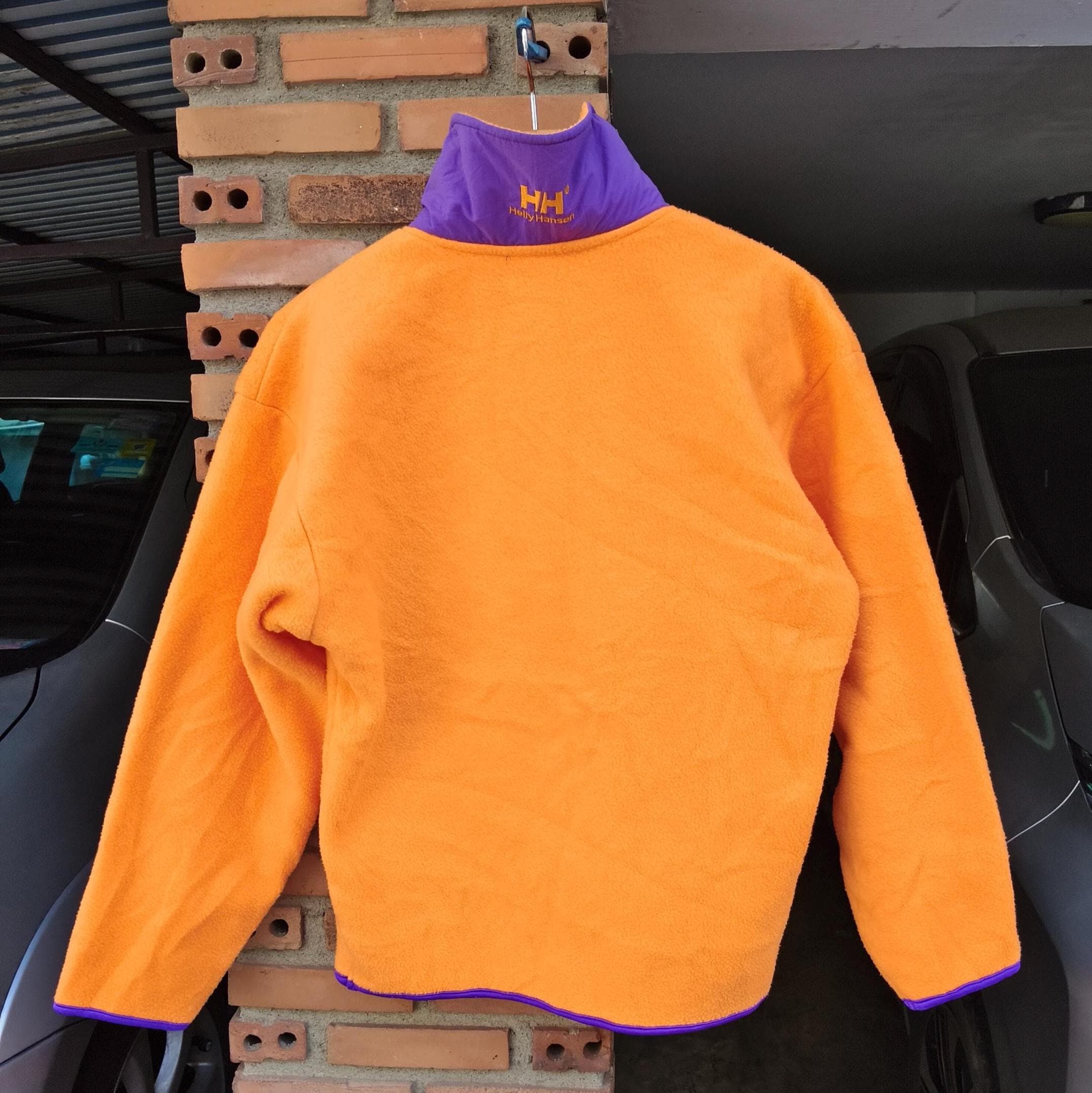 VTG Helly Hansen Orange Pullover Fleece Sz S - Etsy