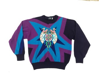 Christian Mode Italian Design Crew Neck Sweater Sz M