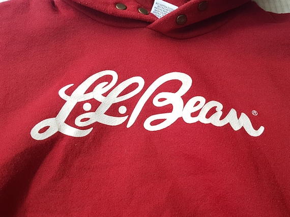 LL Bean Logo X Russell Athletic Red Sweatshirt Hood Youth - Etsy