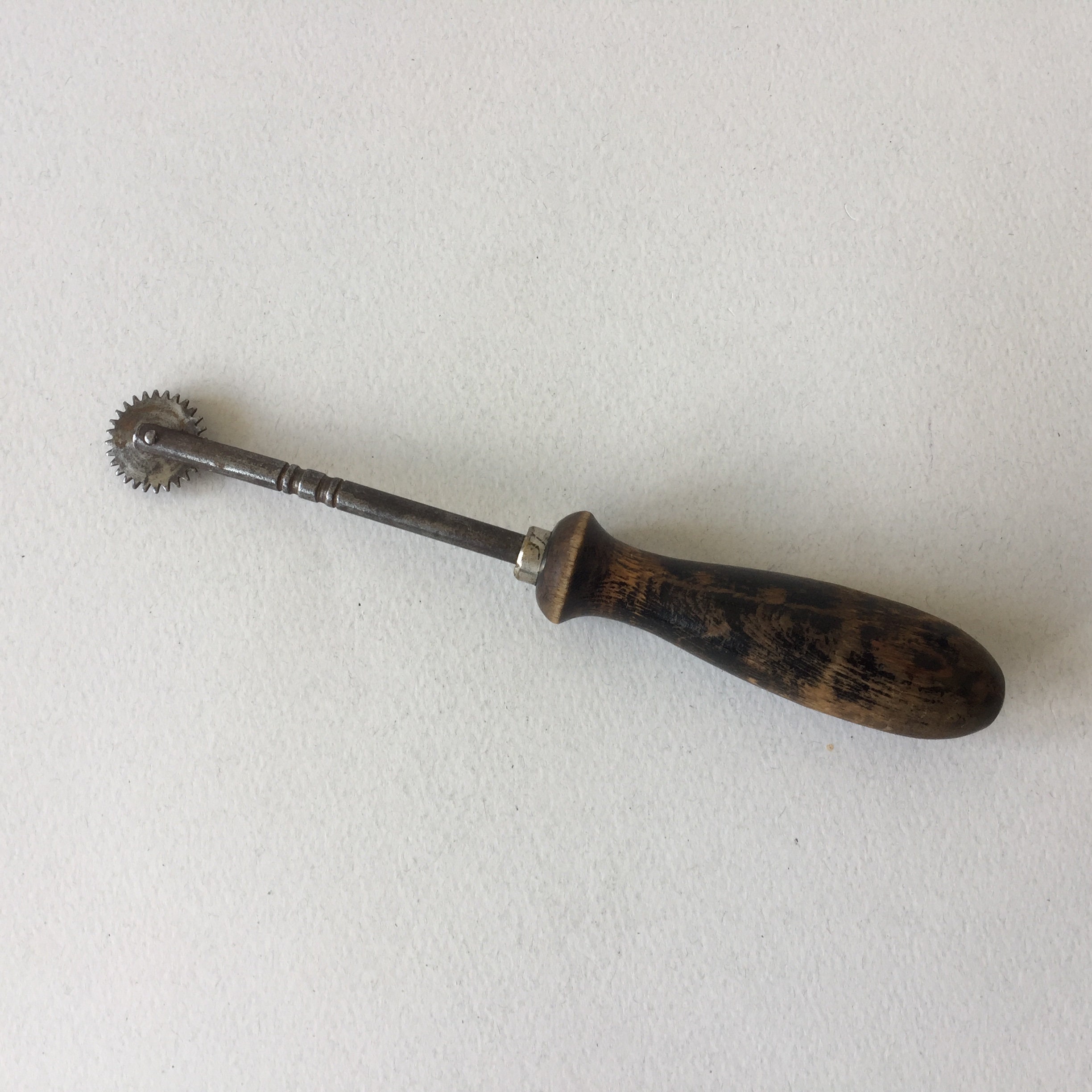 Vintage Metal Pattern Tracing Wheel Sewing Tool With Wooden Etsy