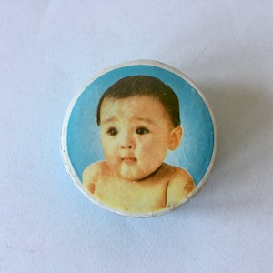 Vintage Japans? Chinees? Babypoeder, talkpoeder in kartonnen ronde doos, ongeopend