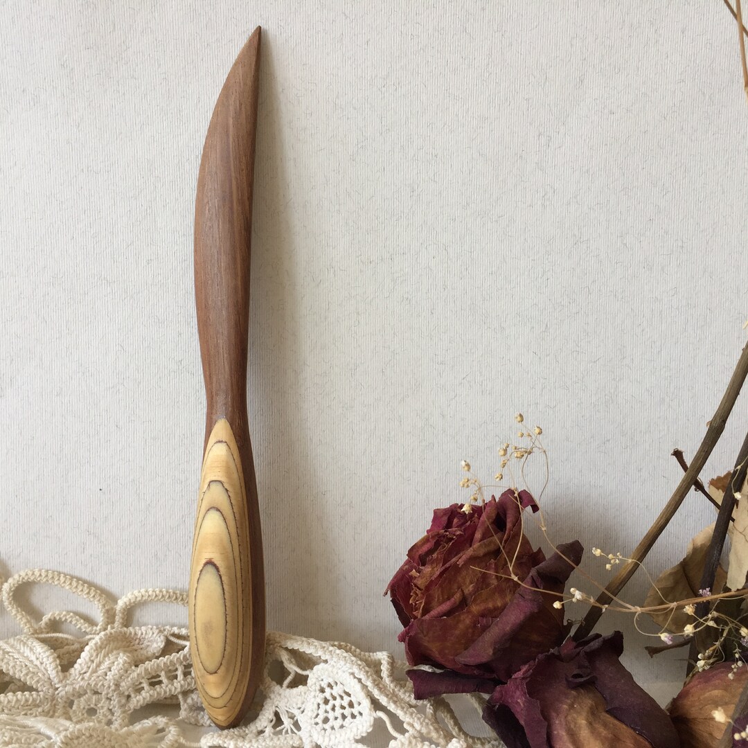 Vintage Wooden Letter Envelope Knife Opener Etsy