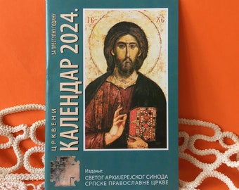 Serbian Orthodox Church Pocket Calendar For 2024