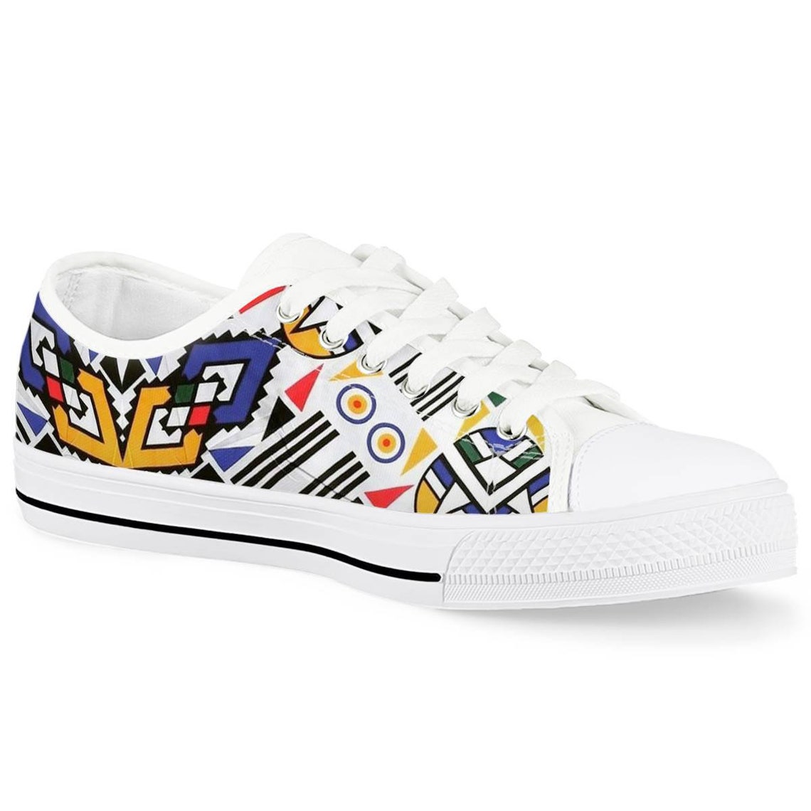 Ndebele Design Unisex Low Tops Shoes | Etsy