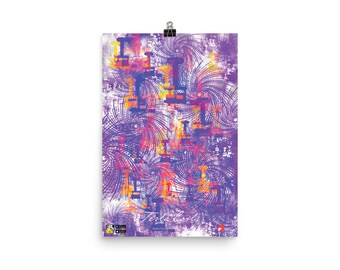 Tesla Coil AR Vortex Poster