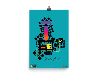 Tesla Coil AR Vector Poster
