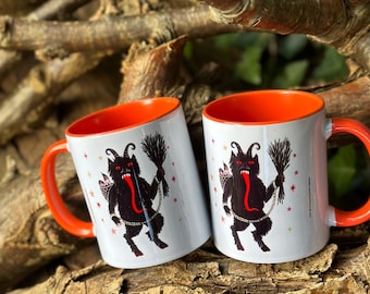 Krampus mug for naughty folk
