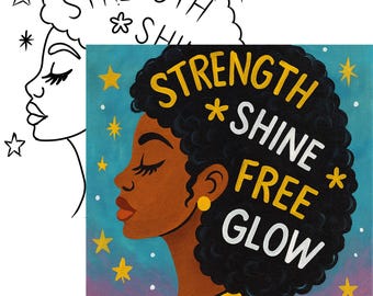 Sip & Paint Kit: Pre-Drawn Canvas DIY Art