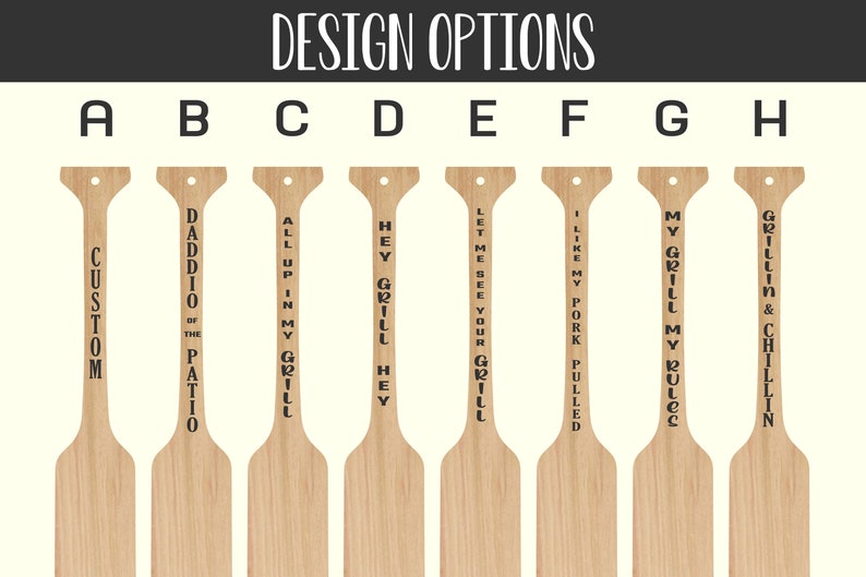 Wood BBQ Scraper Engraved BBQ Scraper Barbecue Utensils Etsy