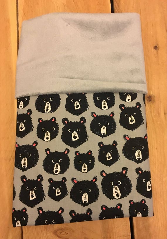 Items similar to Black Bear themed baby blanket on Etsy