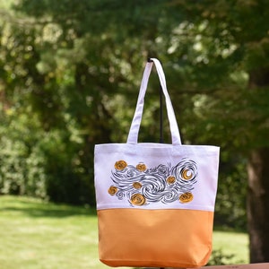 Van Gogh Tote Bag, Produce Bags, Aesthetic Tote Bag, Trendy Tote Bag, Cute Tote Bags, Canvas Tote Bag