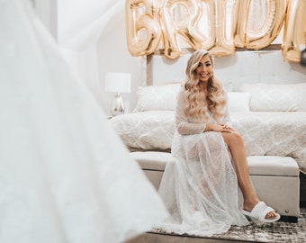 The Cinderella Glitter Bridal Robe