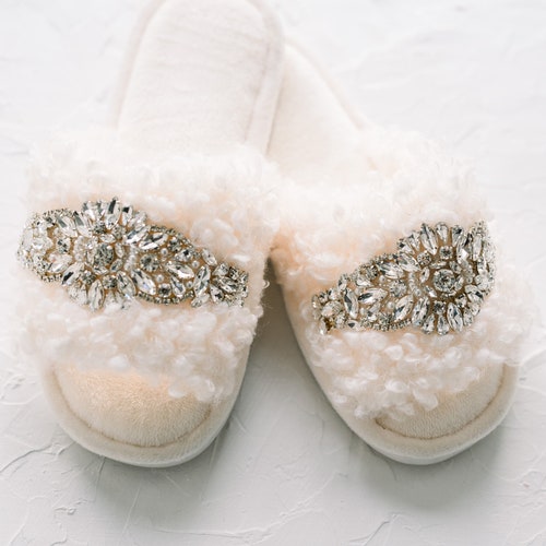 The Ava shops Bridal Slippers