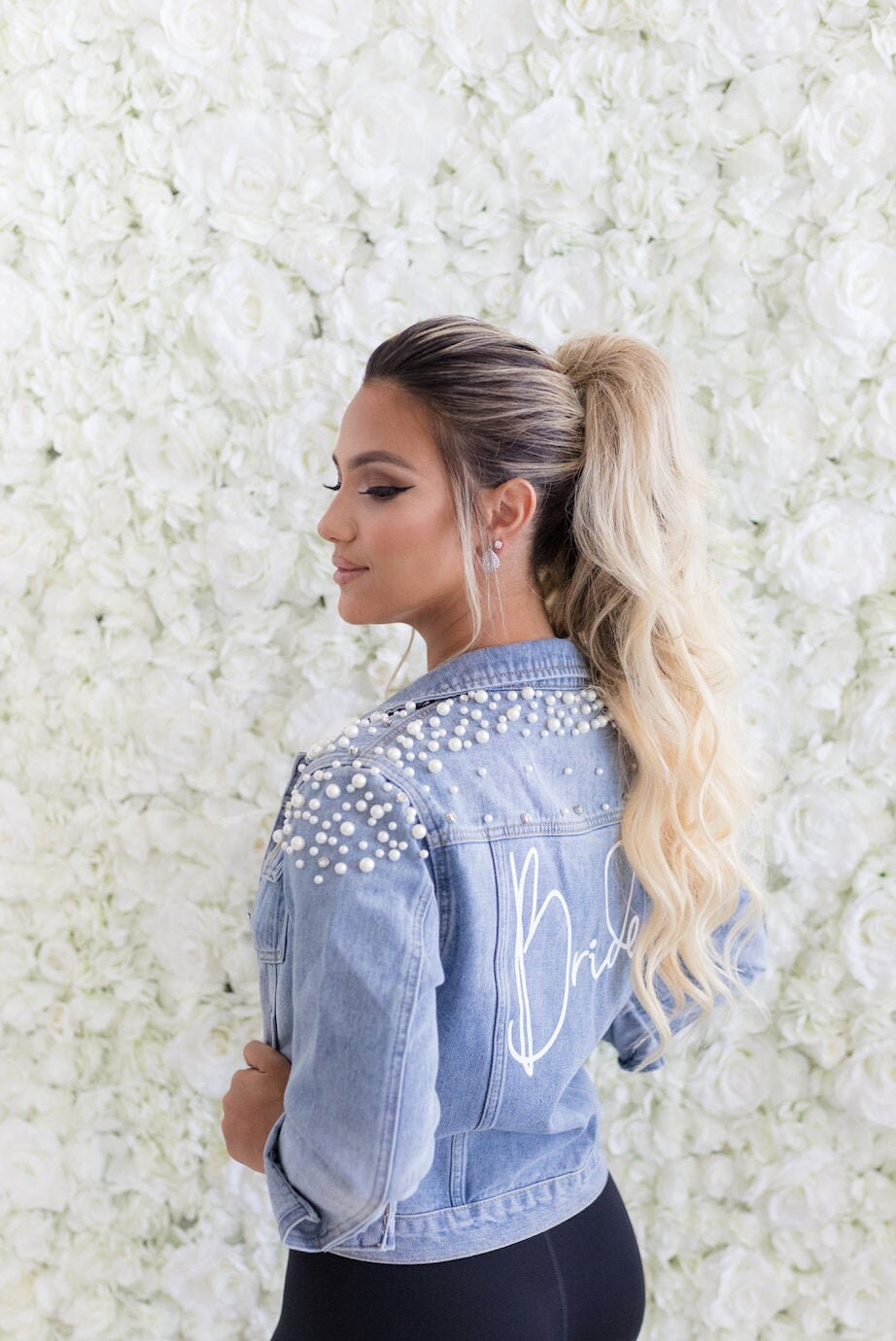 Perla Denim Jacket Bridal Denim Jacket 