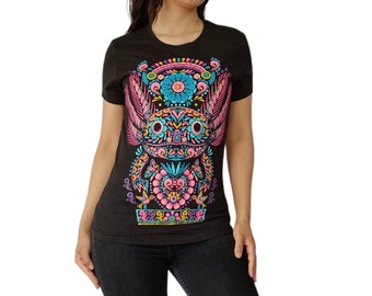 Psychedelic Axolotl Graphic Print T-shirt