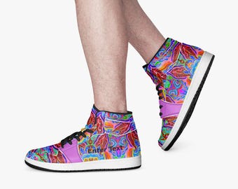 Zapatillas deportivas con nombre personalizado y estampado artístico