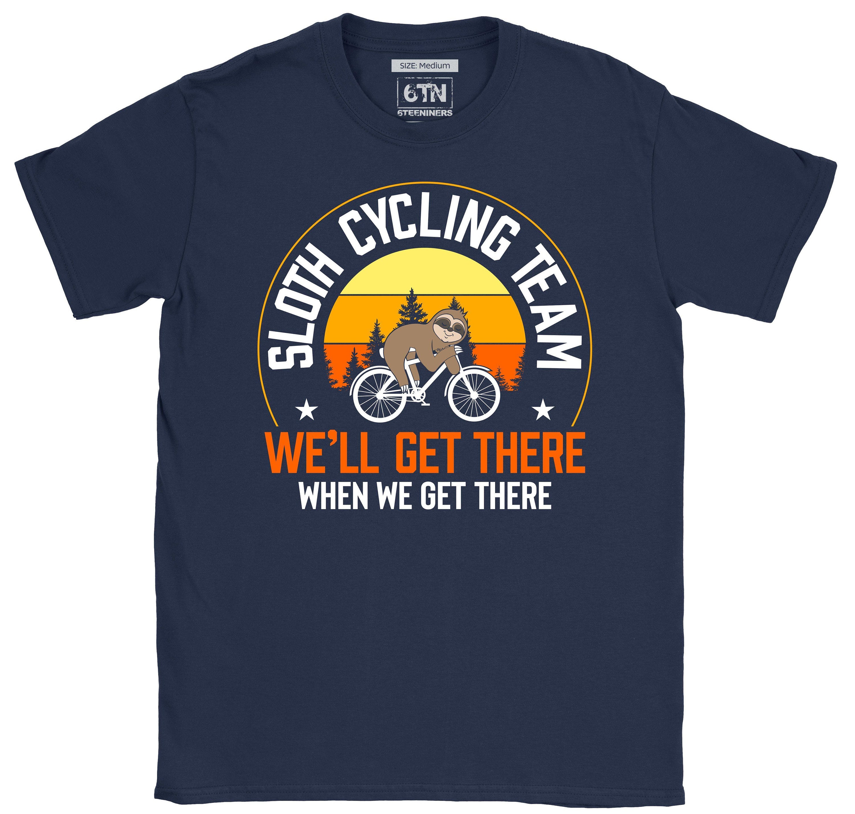 Funny cycling t shirts uk Sloth Cycling Team funny t shirt Etsy