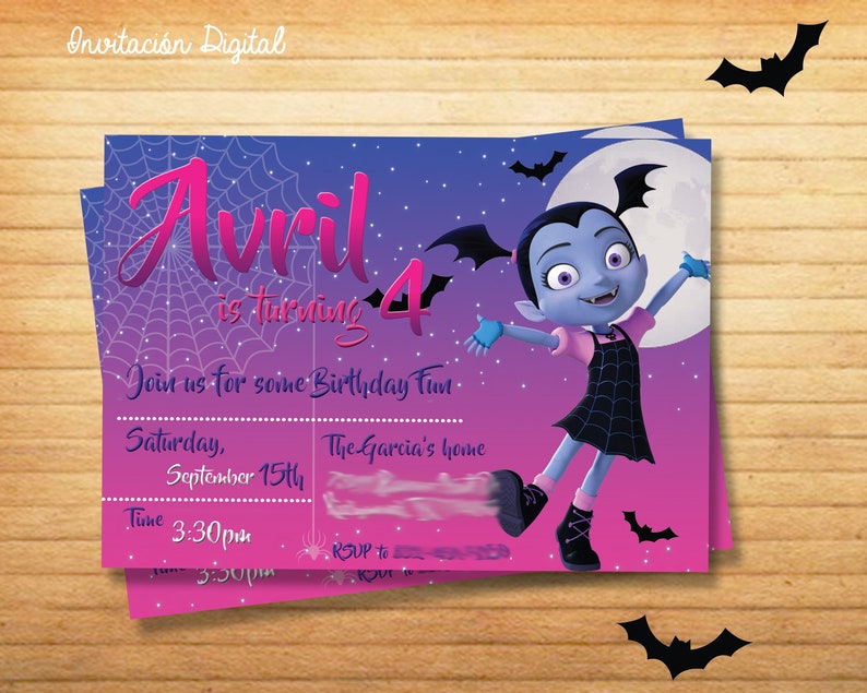Vampirina Invitation Digital Made It Special for You Etsy