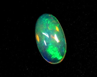 Ethiopian Opal Stone Oval Cabochon Ethiopian Opal Flashy Opal 2 Cts 14X7.5X4mm PG-1350