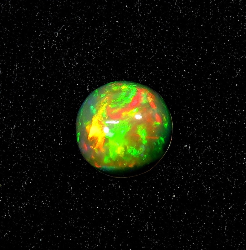 1.30Cts Natural Ethiopian Opal Gemstone Cabochon Round 8X8X4mm Ethiopian Opal Beads Opal PG-1325