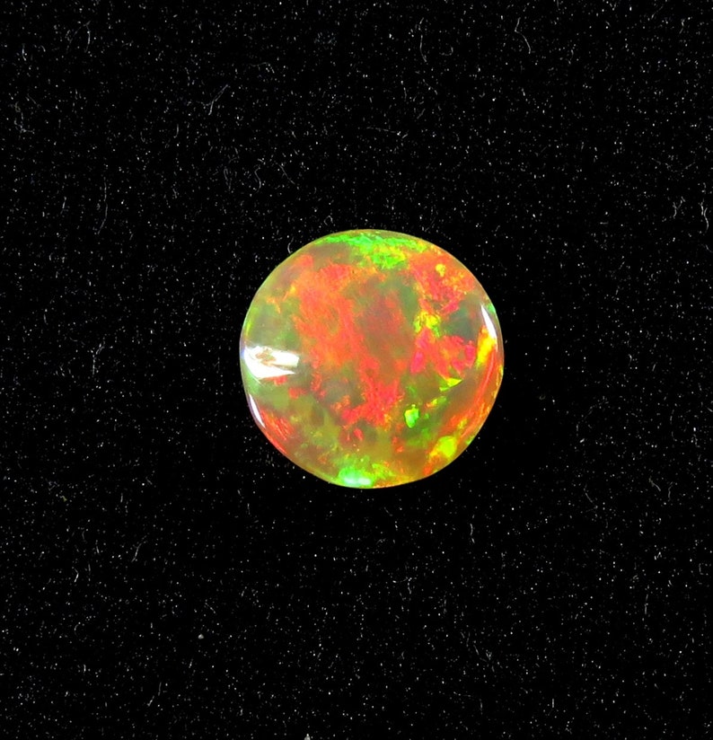 1.30Cts Natural Ethiopian Opal Gemstone Cabochon Round 8X8X4mm Ethiopian Opal Beads Opal PG-1325