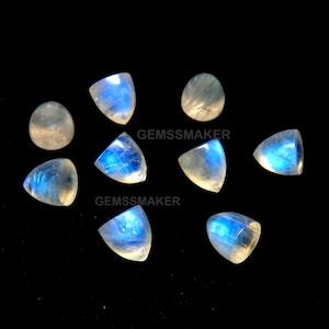 Rainbow Moonstone 3 mm, 4 mm, 5 mm, 6 mm, 7 mm, 8 mm, 9 mm, 10 mm Bullet Cabochon- Moonstone AAA Quality Loose Gemstone
