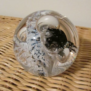 Vintage  Scotland Glass Paperweight