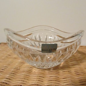 Mikasa Crystal Bowl, Crystal Ribbed Bowl Mikasa Bowl,