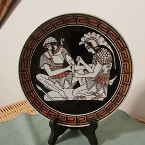 Vintage Kepameikh Aomnon Handcrafted plate-Hand made in Greece,