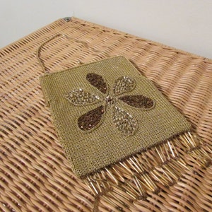 ゴールドチェーンストラップ付きヴィンテージメッシュイブニングゴールドバッグ