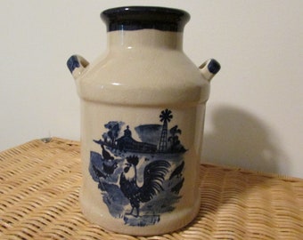 Vintage Milk Jug Home Decor Rooster Design Kitchen Style Jug