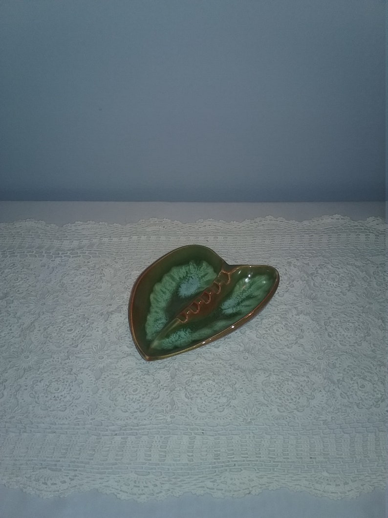 Redwing Heart Shaped Ashtray,Red wing Ashtray,Vintage RedwingHeart Ashtray