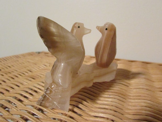 鳩陶器置物(ペア)ヴィンテージ 鳩陶器置物(ペア)ヴィンテージ