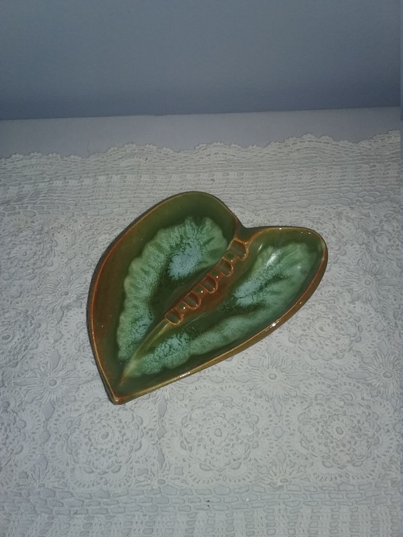 Redwing Heart Shaped Ashtray,Red wing Ashtray,Vintage RedwingHeart Ashtray