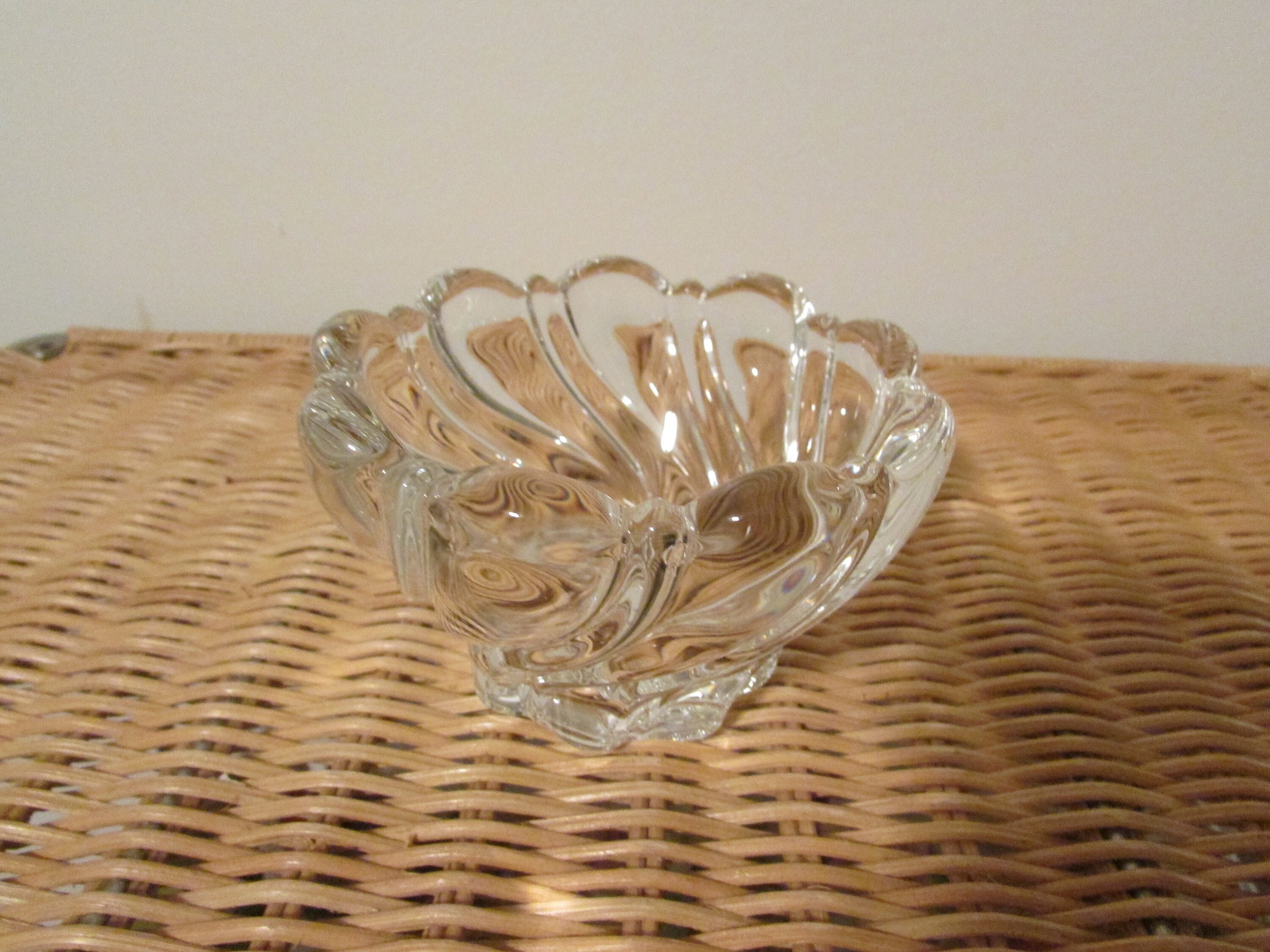 Vintage Votive Candleholder Peppermint Clear Mikasa