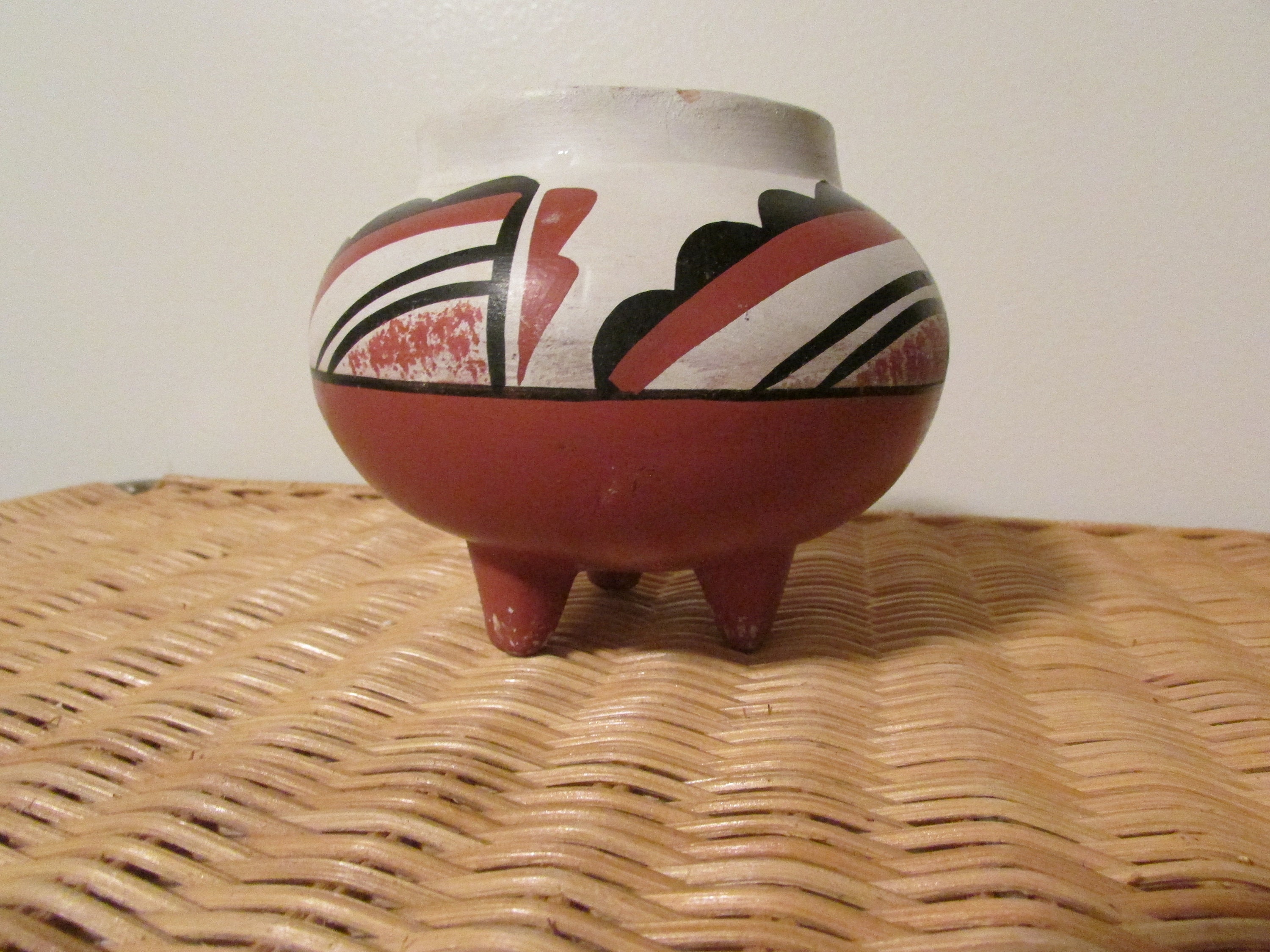 Vintage 3 Leg L. Toya Jemez New Mexico Pottery Bowl - Etsy Israel