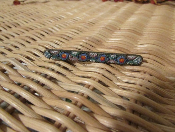 Set of 2 Vintage Italian Micro Mosaic Brooch Pin … - image 8