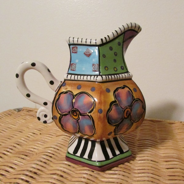 Vintage Prospero Designworks Handpainted Creamer