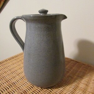 Vintage Sid Luck Blue Speckled Art Pottery Pitcher With Lid - Etsy