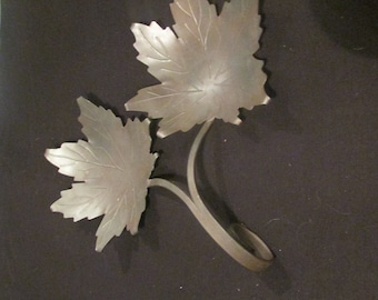 Vintage Leaf Candle holder, Candy Dish, Jewelry holder, Leaf home decor