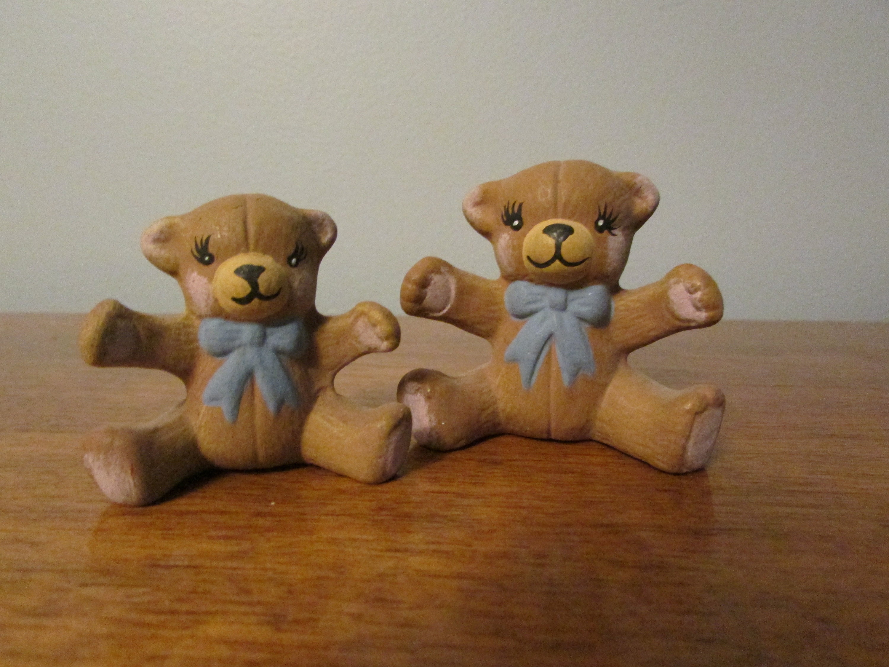 porcelain teddy bear figurines